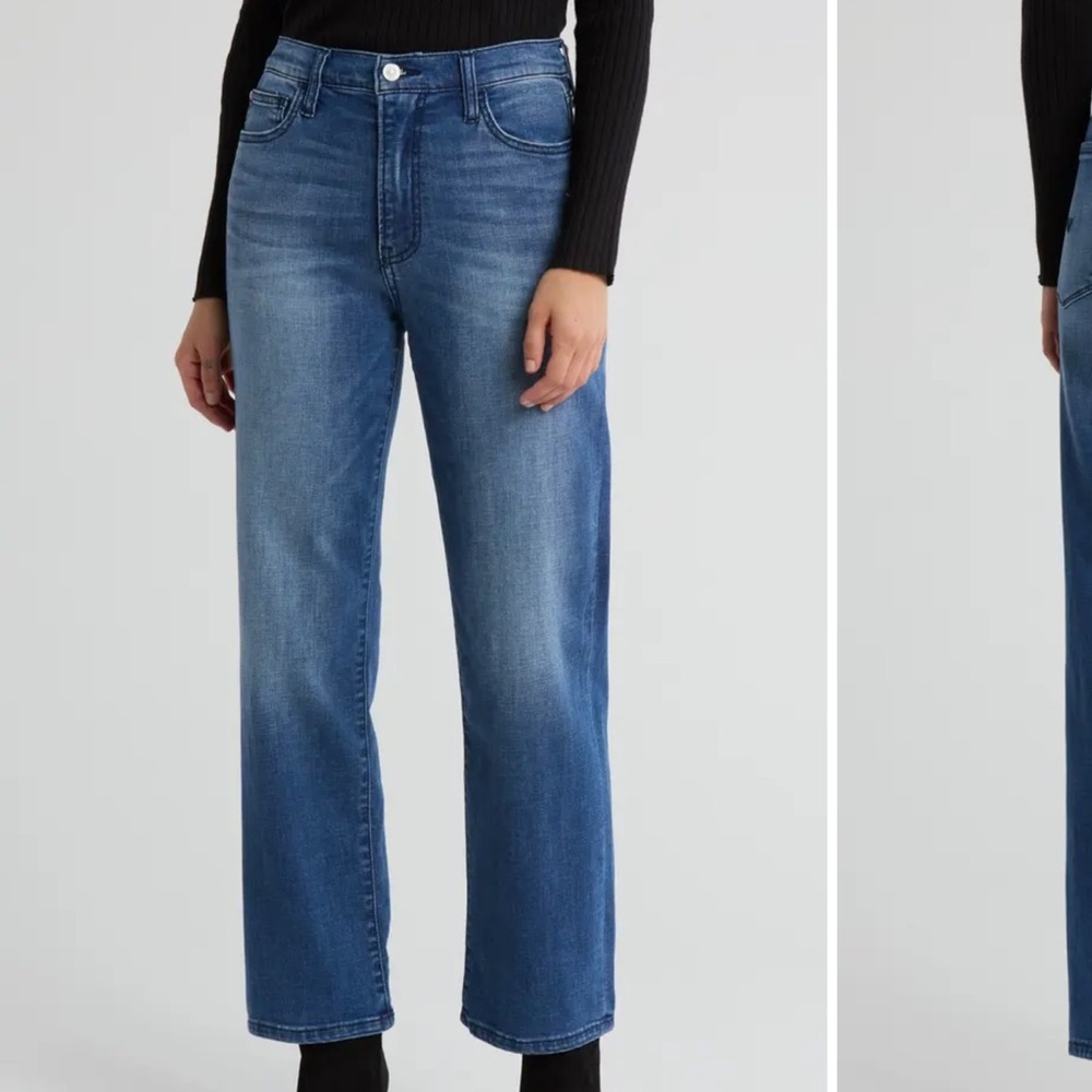 Hudson Noa High Waist Crop Straight Leg Jeans | Size 24 | Jupiter Wash - Picture 3 of 10